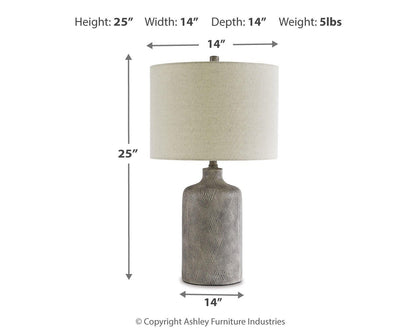 Linus Ceramic Table Lamp (1/CN)