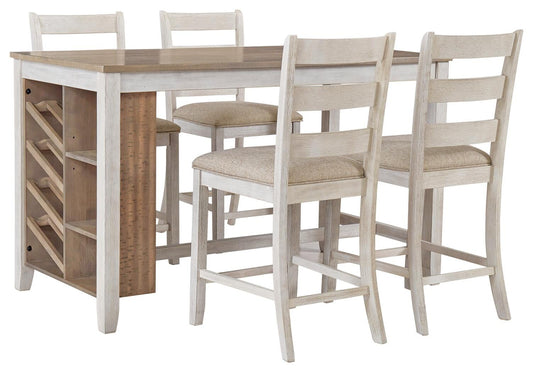 Skempton Counter Height Dining Table and 4 Barstools