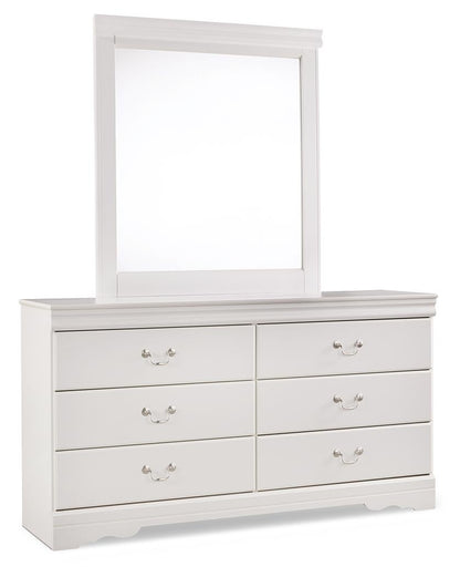 Anarasia Twin Sleigh Headboard, Dresser and Mirror