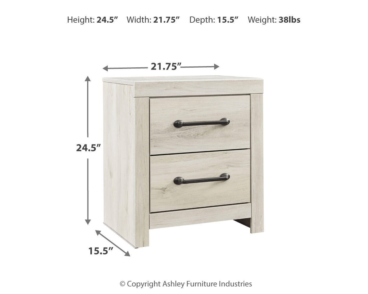 Cambeck Queen Panel Bed with Mirrored Dresser and Nightstand