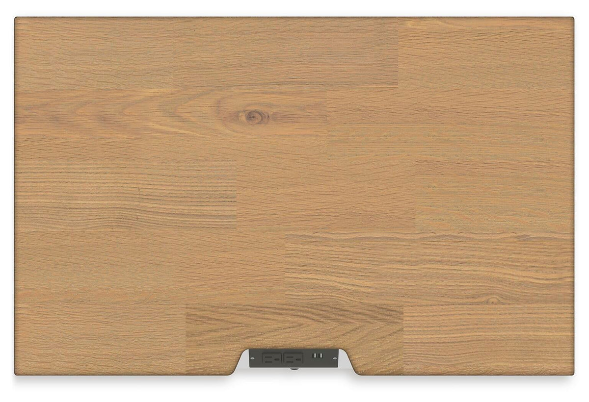 Ashbryn California King Panel Storage Bed, Dresser, Mirror and Nightstand