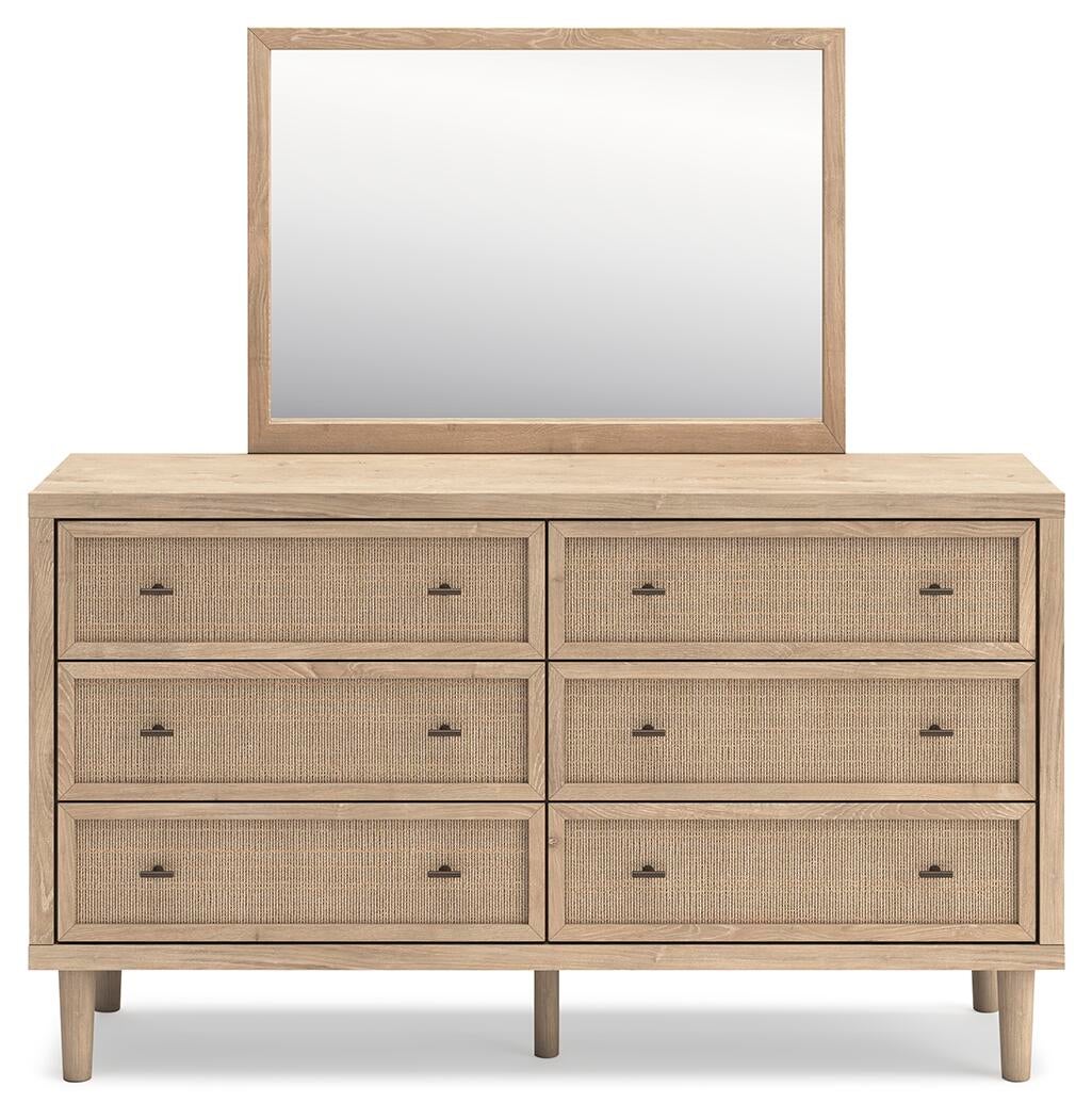 Cielden Queen Panel Headboard, Dresser, Mirror and Nightstand