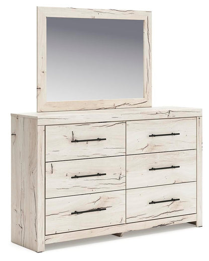 Lawroy Queen Panel Storage Bed, Dresser, Mirror and Nightstand