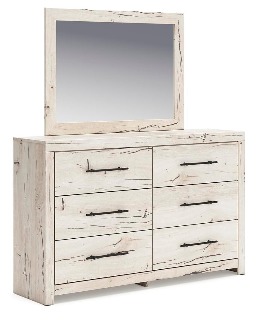 Lawroy Full Panel Bed, Dresser, Mirror and Nightstand