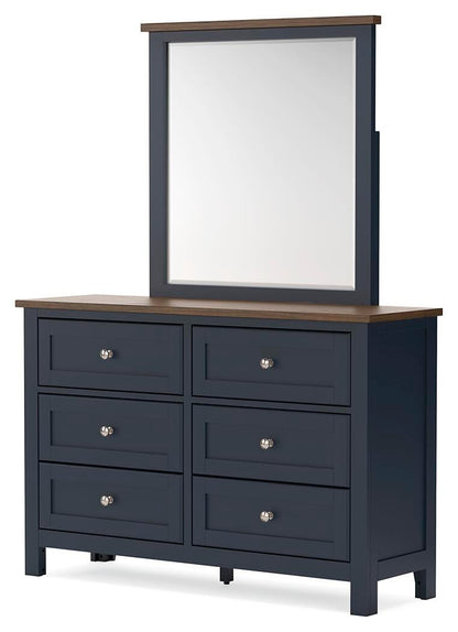 Landocken Full Panel Headboard, Dresser and Mirror