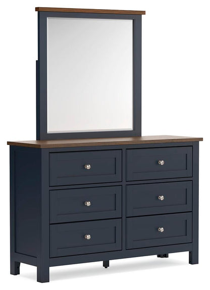 Landocken Twin Panel Headboard, Dresser and Mirror