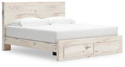 Lawroy King Panel Storage Bed, Dresser and Mirror