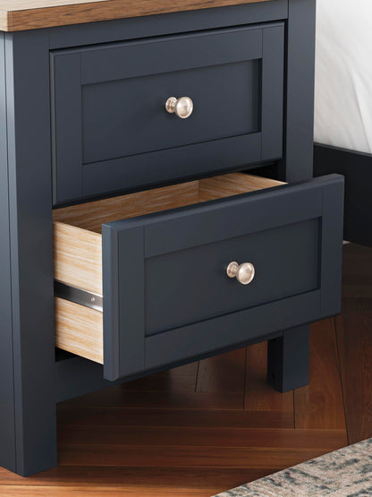 Landocken Twin Panel Bed, Dresser, Mirror and Nightstand