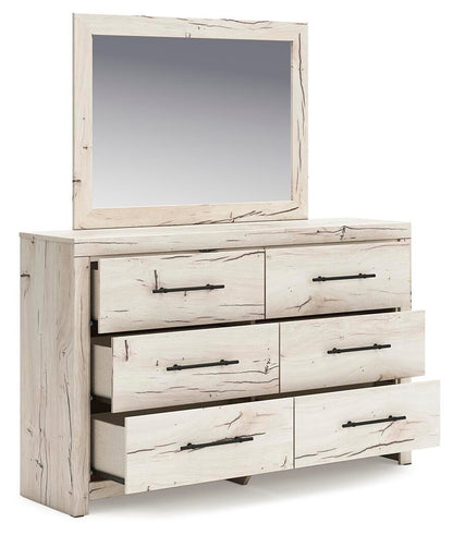 Lawroy Full Panel Headboard, Dresser and Mirror