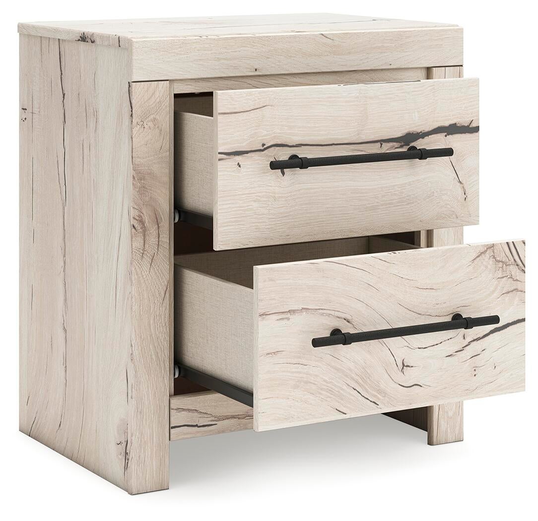 Lawroy King Panel Bed, Dresser, Mirror and Nightstand