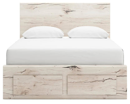 Lawroy Queen Panel Storage Bed, Dresser, Mirror and Nightstand
