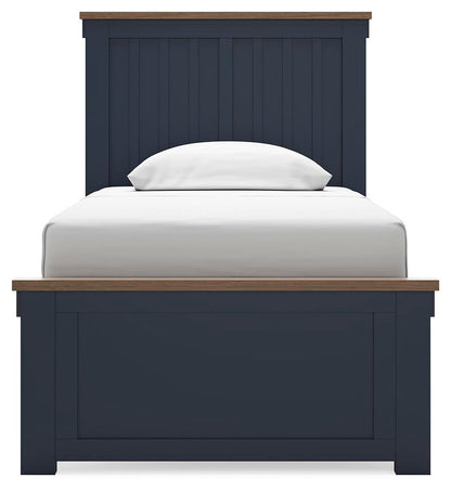 Landocken Twin Panel Bed, Dresser and Mirror