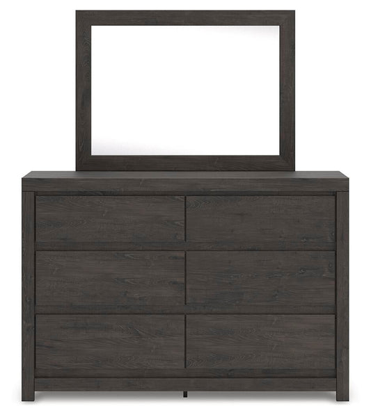Parlayon King Panel Bed, Dresser, Mirror and Nightstand