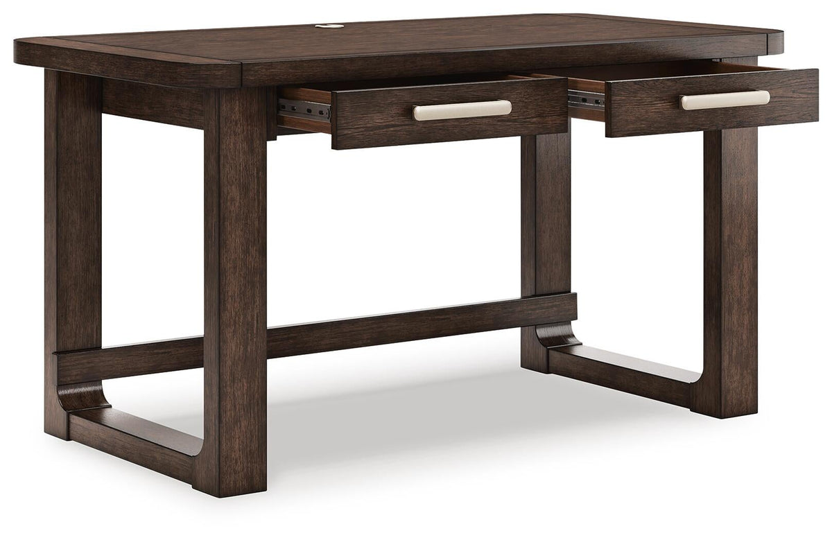 Breckington Home Office Desk with Chair and Storage