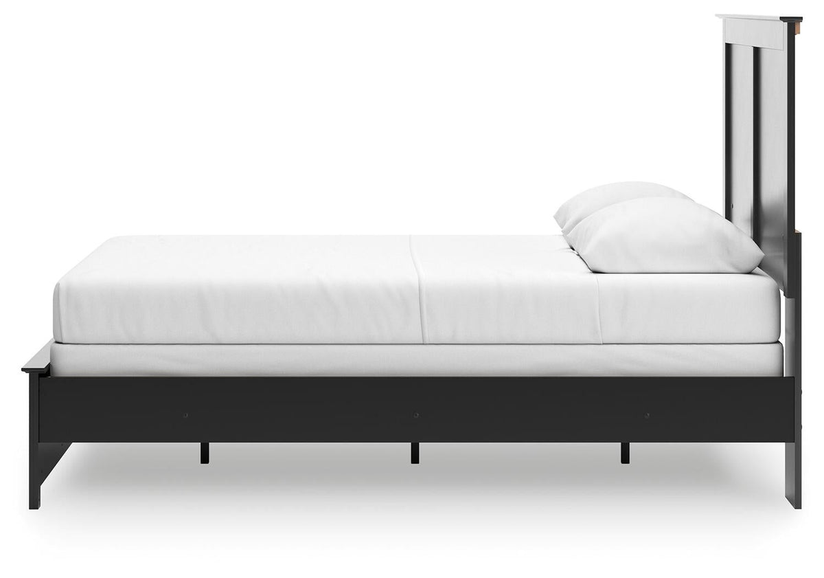 Maribel Queen Panel Bed, Dresser and Mirror
