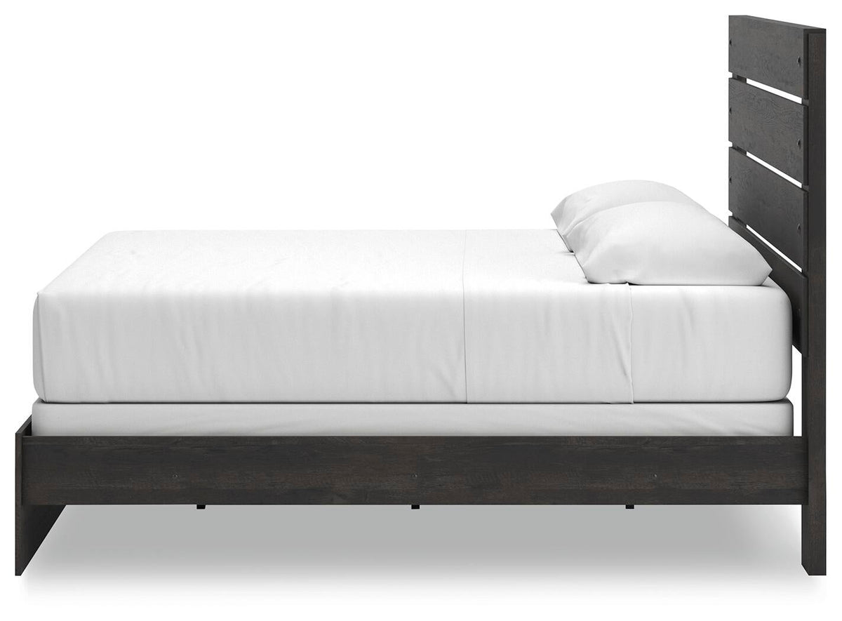 Delmorta King Panel Bed, Dresser and Mirror