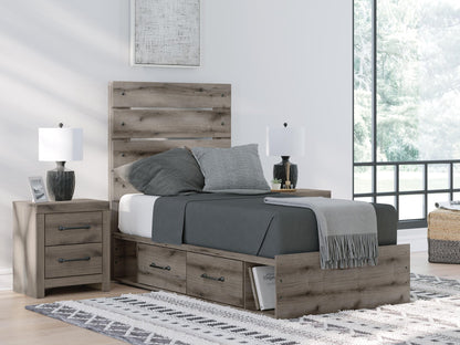 Urbanoore Twin Panel Storage Bed, Dresser, Mirror and Nightstand