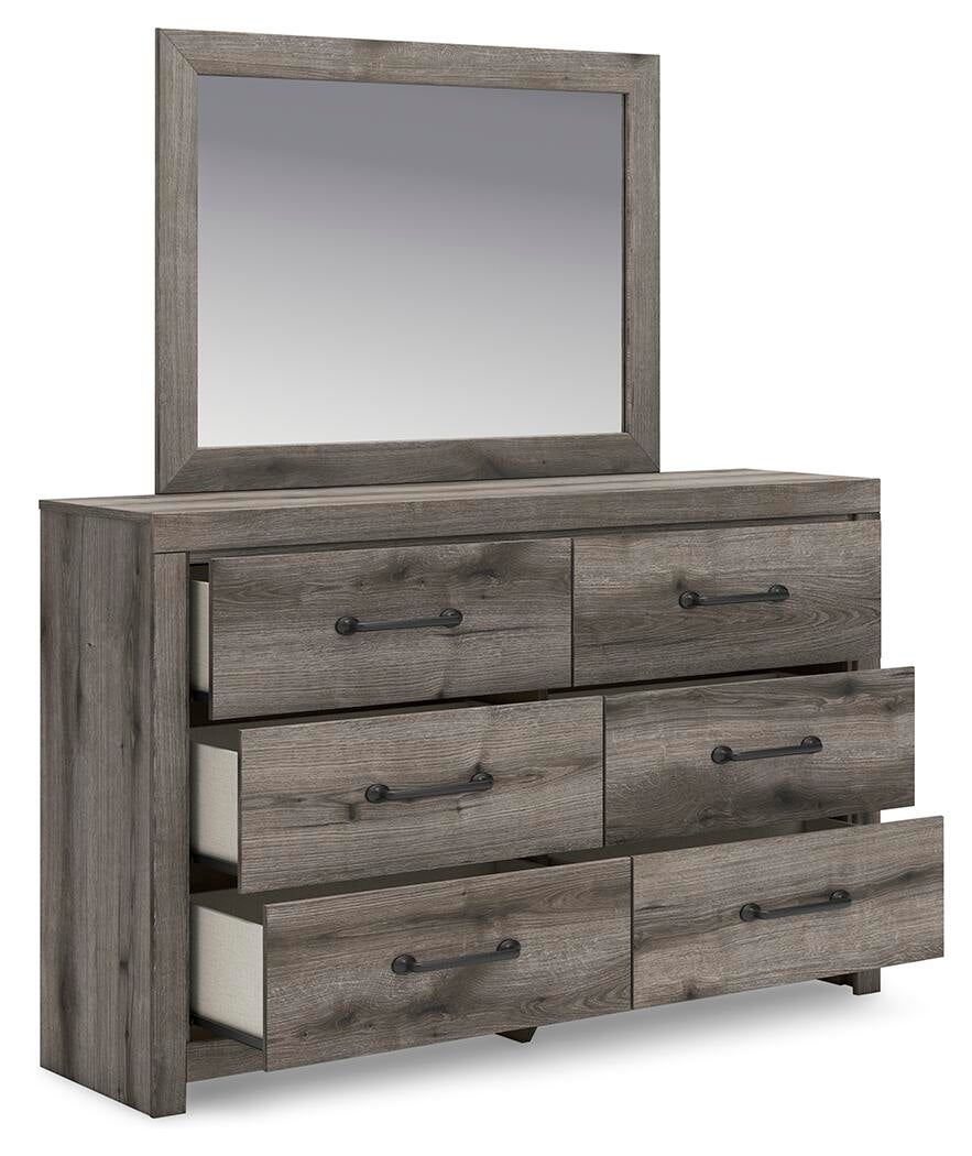 Urbanoore Twin Panel Storage Bed, Dresser and Mirror