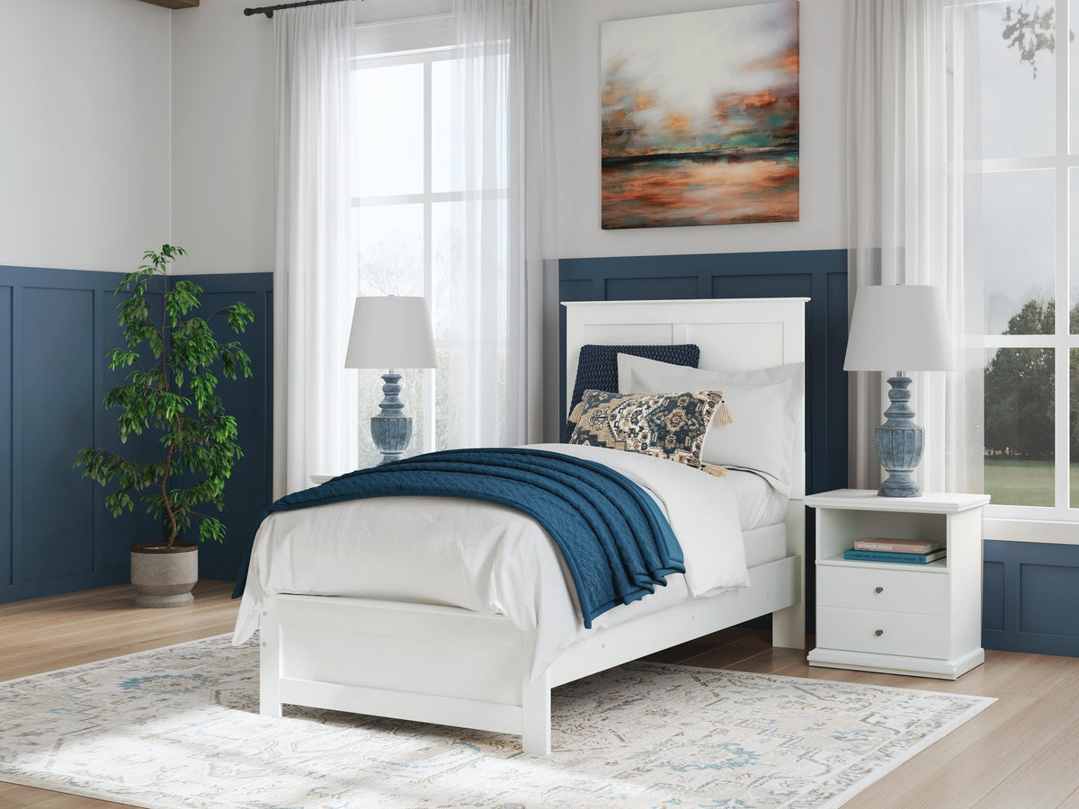 Bostwick Shoals Twin Panel Bed, Dresser and Mirror