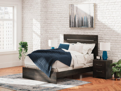 Delmorta Queen Panel Bed, Dresser and Mirror