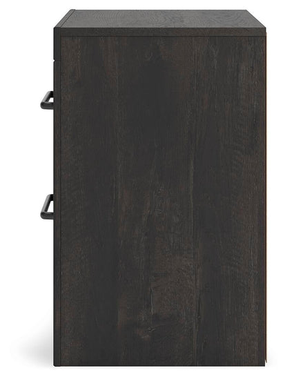 Delmorta King Panel Bed, Dresser, Mirror and Nightstand
