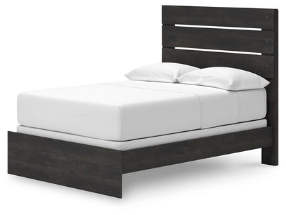 Delmorta Full Panel Bed, Dresser and Mirror