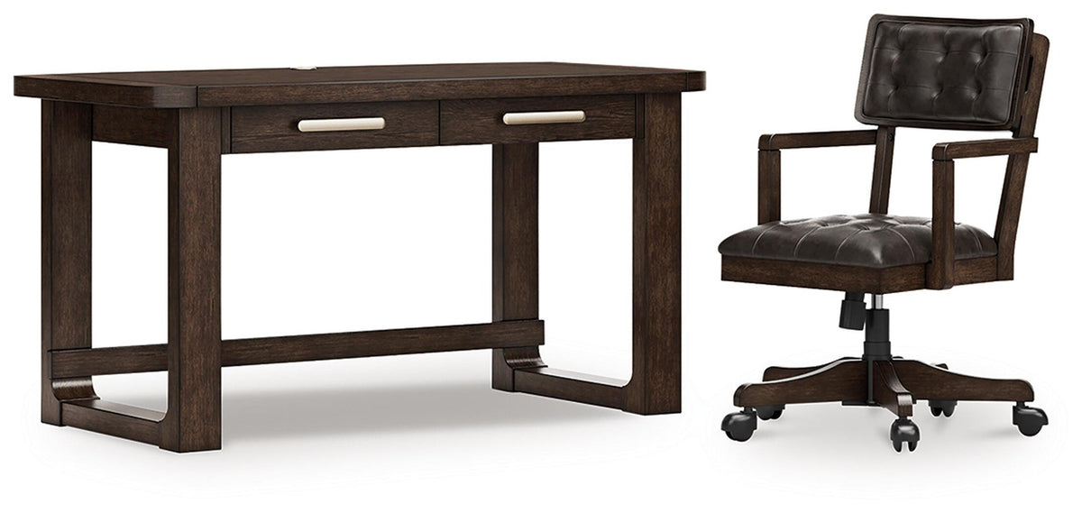 Breckington Home Office Desk with Chair