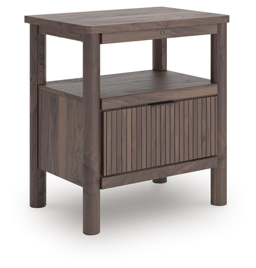 Cadmori Full Panel Platform Bed, Dresser, Mirror and Nightstand