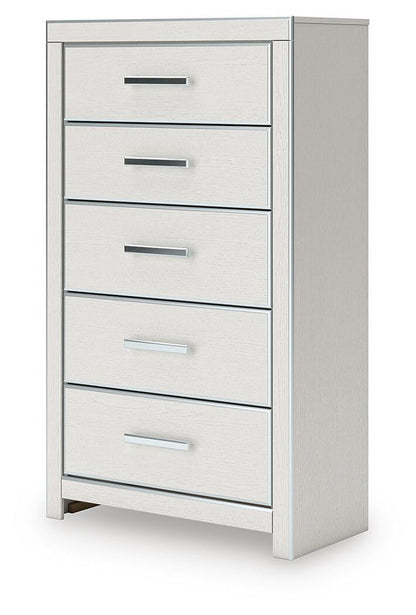 Birmonton Queen Upholstered Panel Bed, Dresser, Mirror and Nightstand