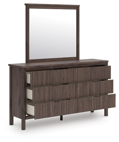 Cadmori Full Panel Bed, Dresser, Mirror and Nightstand