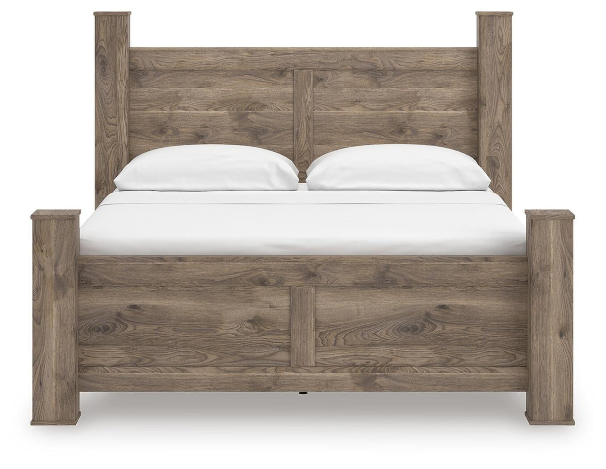 Keithland King Poster Bed, Dresser, Mirror and Nightstand
