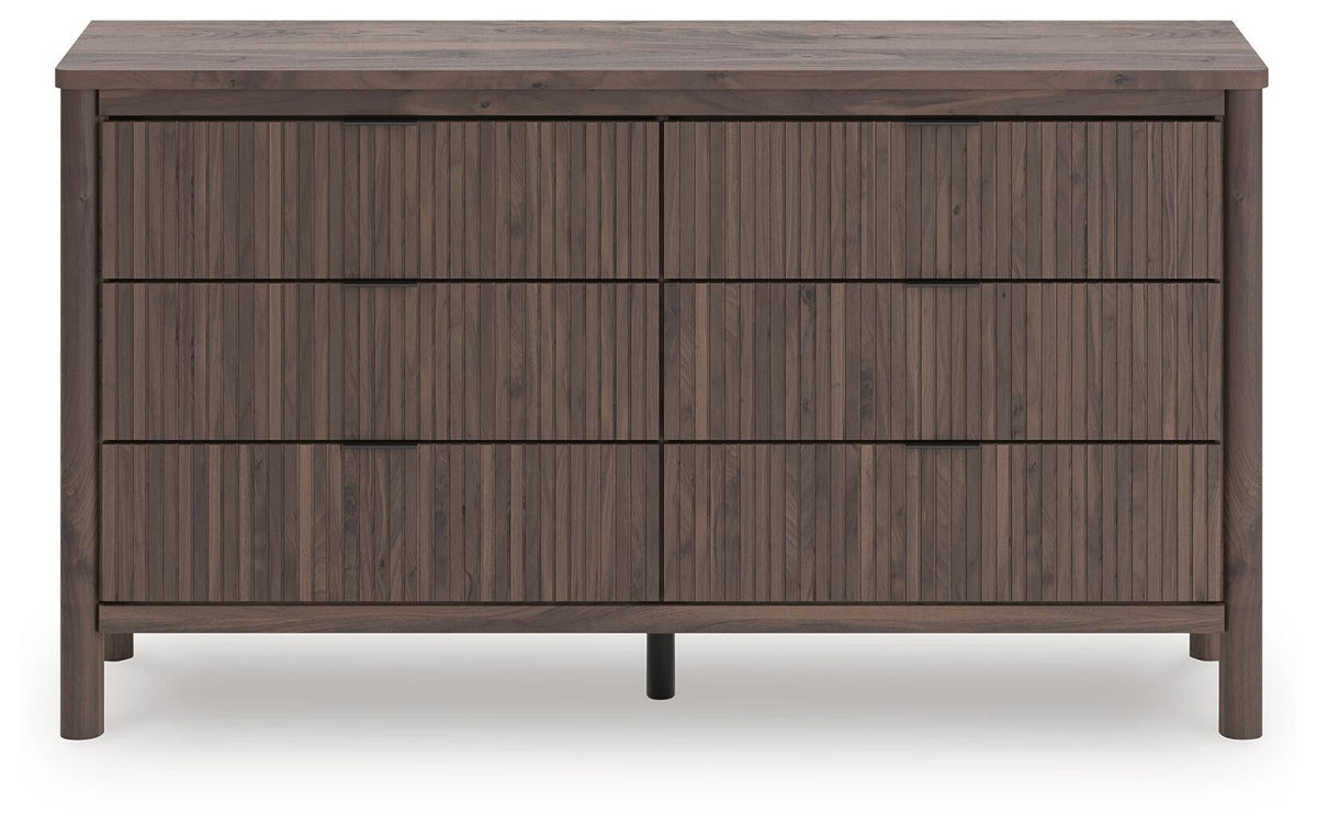 Cadmori King Panel Platform Bed, Dresser, Mirror and Nightstand