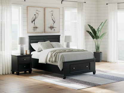 Lanolee Full Panel Storage Bed, Dresser and Mirror