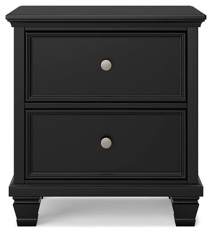 Lanolee Queen Panel Storage Bed, Dresser, Mirror and Nightstand