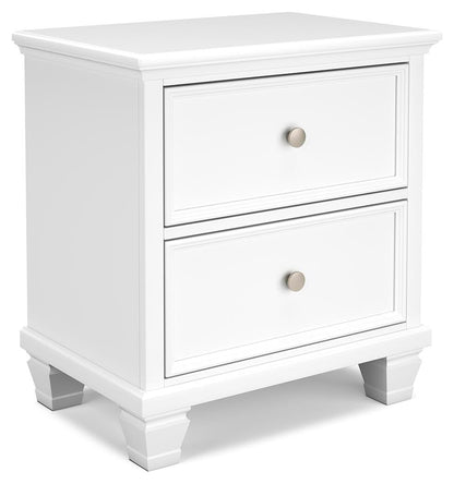 Fortman California King Panel Storage Bed, Dresser, Mirror and Nightstand