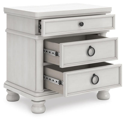 Chadworth King Poster Bed, Dresser, Mirror and Nightstand