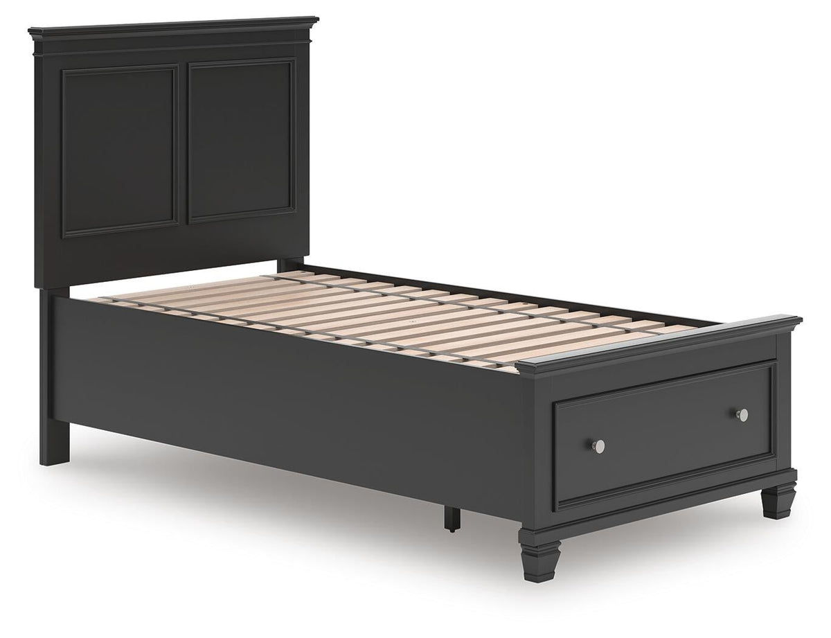 Lanolee Twin Panel Storage Bed, Dresser and Mirror