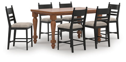 Chadworth Counter Height Dining Table and 6 Barstools