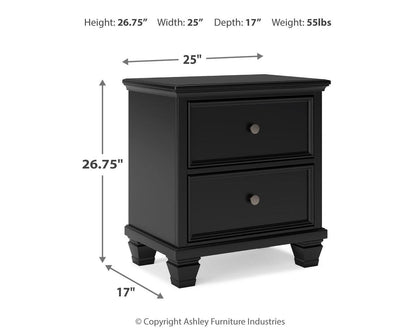 Lanolee Full Panel Storage Bed, Dresser, Mirror and Nightstand