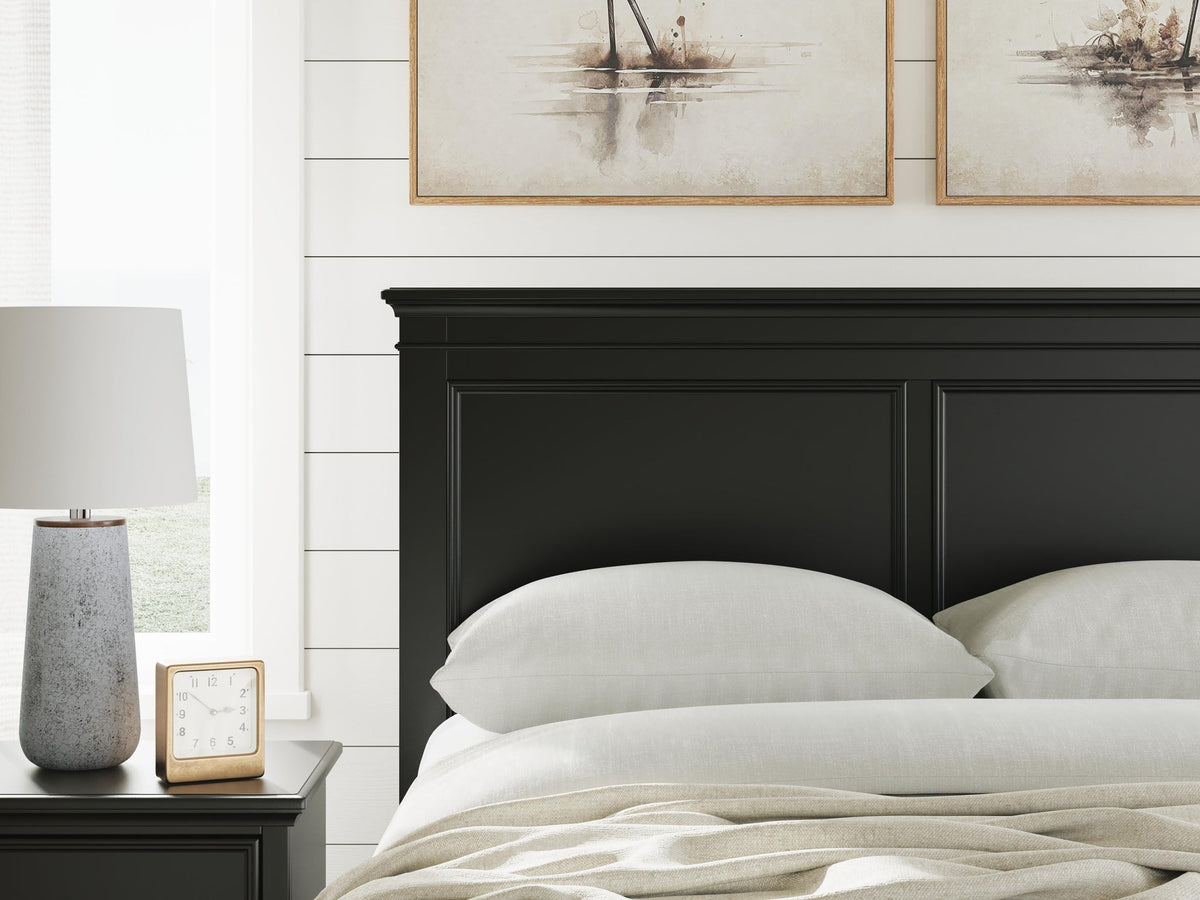 Lanolee Full Panel Storage Bed, Dresser, Mirror and Nightstand