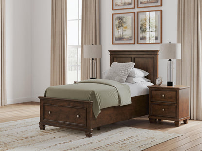Danabrin Twin Panel Storage Bed, Dresser and Mirror