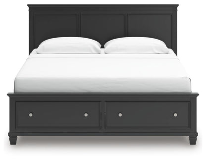 Lanolee King Panel Storage Bed, Dresser and Mirror