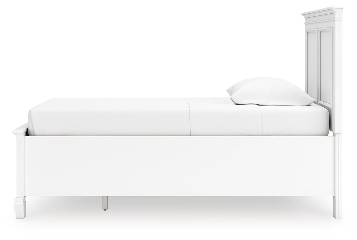 Fortman Twin Panel Storage Bed, Dresser and Mirror