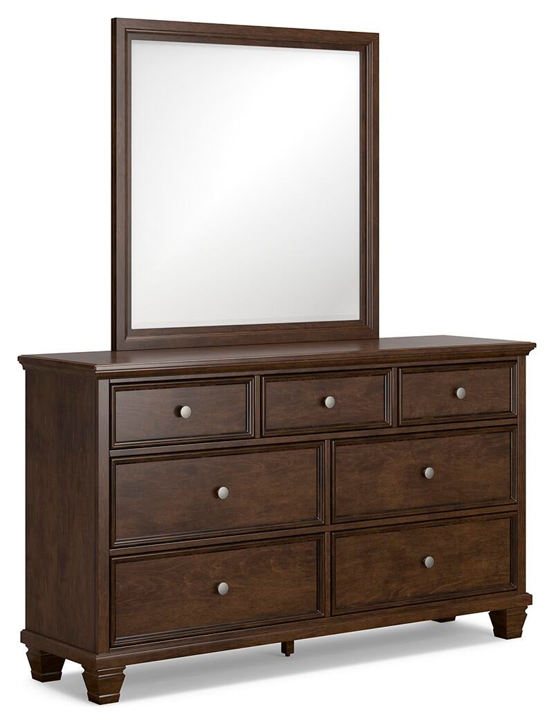 Danabrin Queen Panel Storage Bed, Dresser and Mirror