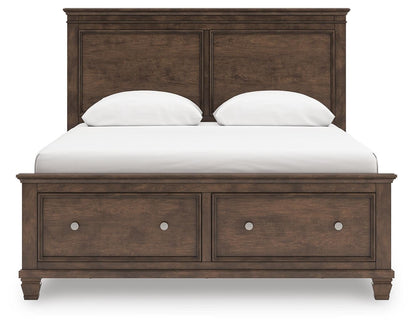 Danabrin Queen Panel Storage Bed, Dresser and Mirror