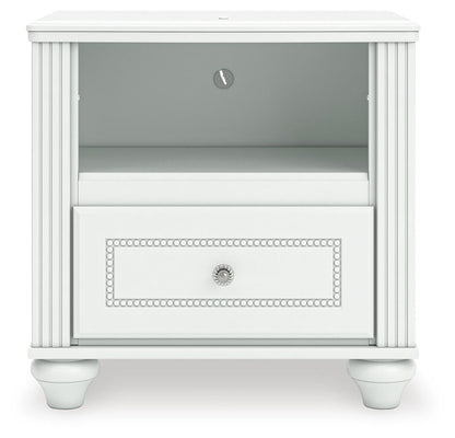 Maylilly Twin Upholstered Panel Storage Bed, Dresser, Mirror and Nightstand