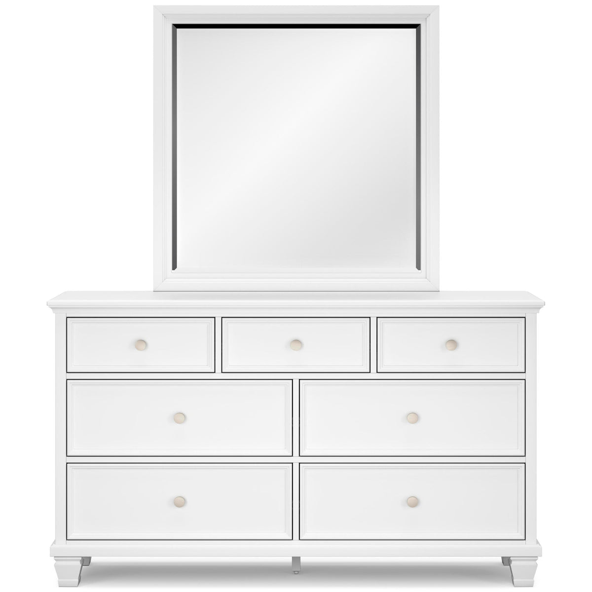 Fortman California King Panel Storage Bed, Dresser and Mirror