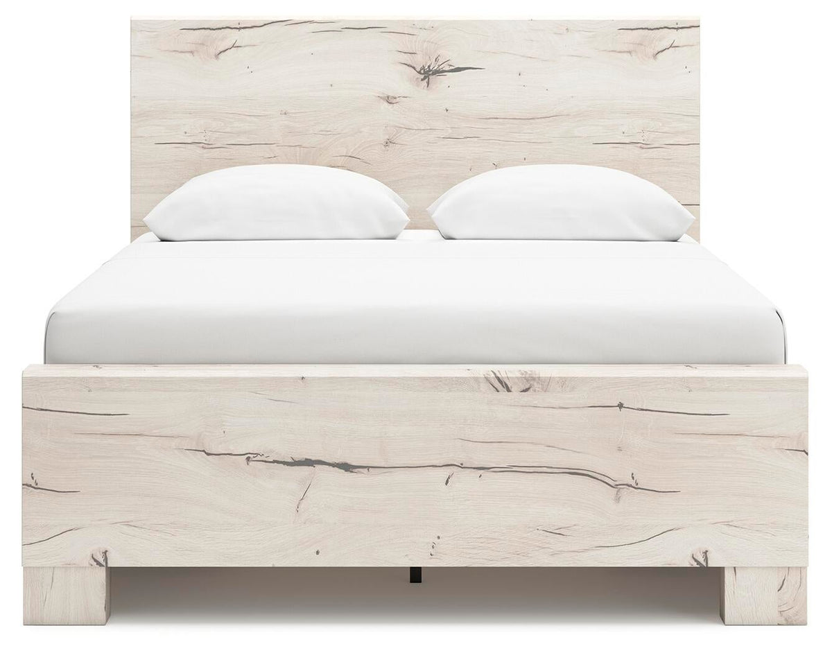 Lawroy Queen Panel Bed with Storage, Dresser, Mirror and Nightstand