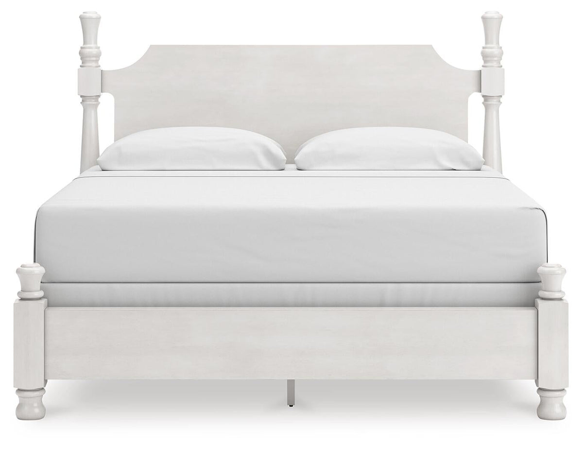 Chadworth King Poster Bed, Dresser, Mirror and Nightstand