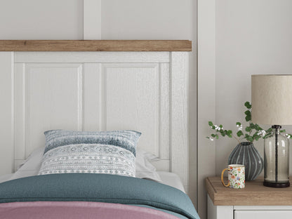Savonport Twin Panel Bed. Dresser, Mirror and Nightstand